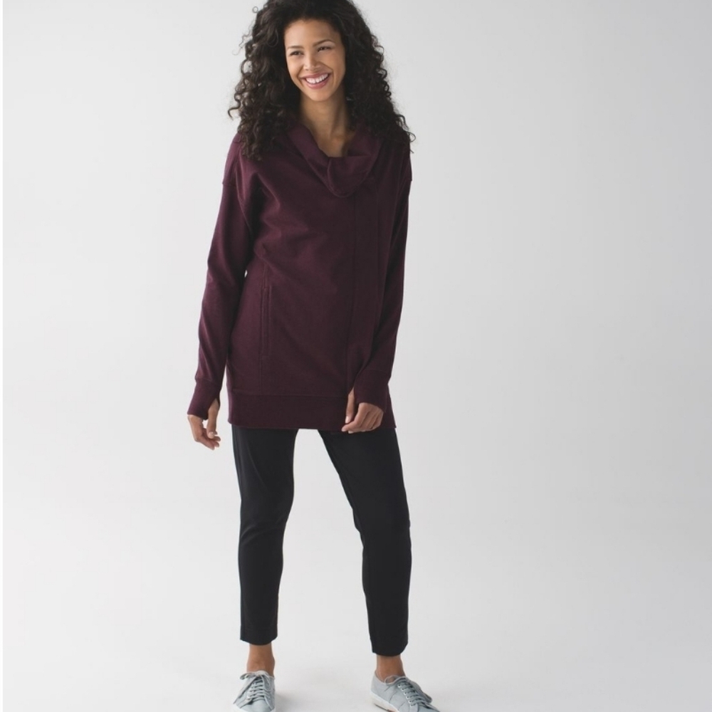 Lululemon Wrap Up Jacket In Heathered Bordeaux Drama, Size 6